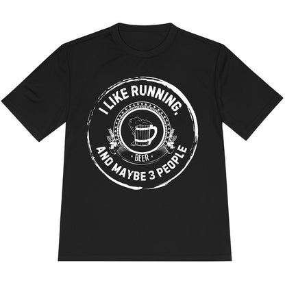Printify T-Shirt Black / XS Like Running and Beer T-Shirt / Pro