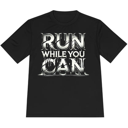 Printify T-Shirt Black / XS Run While You Can T-Shirt / Pro