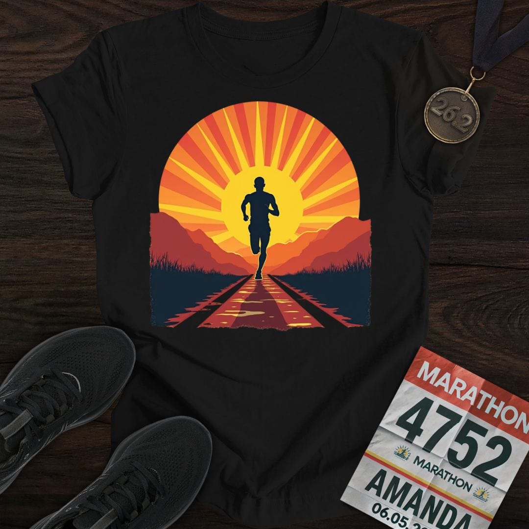 Printify T-Shirt Black / XS Run With the Sun T-shirt
