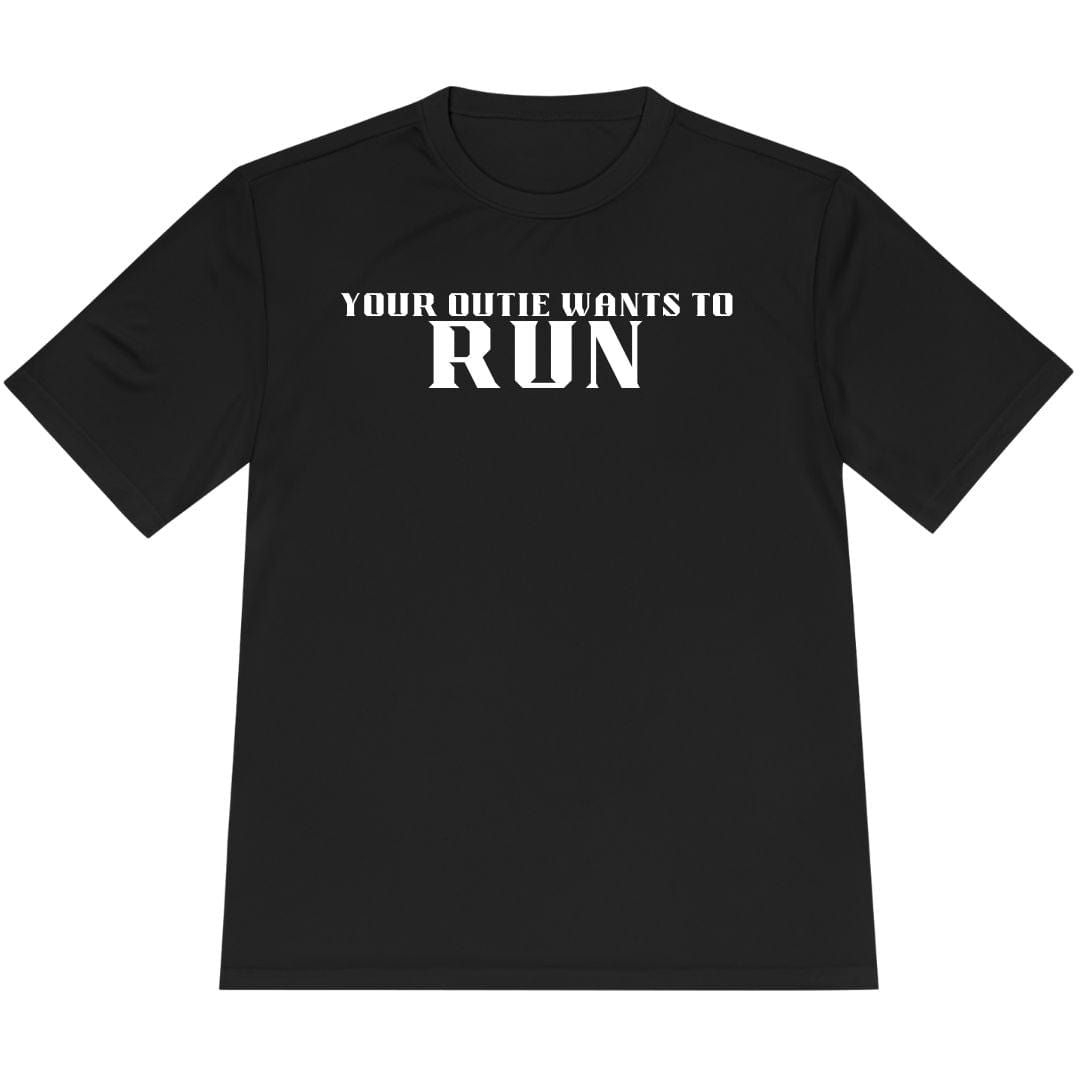 Printify T-Shirt Black / XS Your Outie Wants to Run T-shirt / Pro