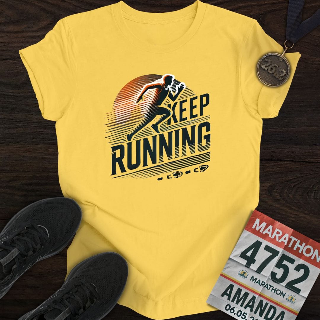 Printify T-Shirt Daisy / S Keep Running T-Shirt