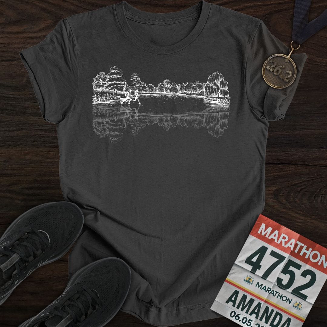 Printify T-Shirt Dark Heather / S Forest Running T-shirt