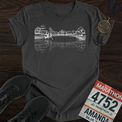 Printify T-Shirt Dark Heather / S Forest Running T-shirt
