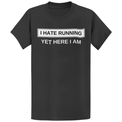 Printify T-Shirt Dark Heather / S I Hate Running T-Shirt