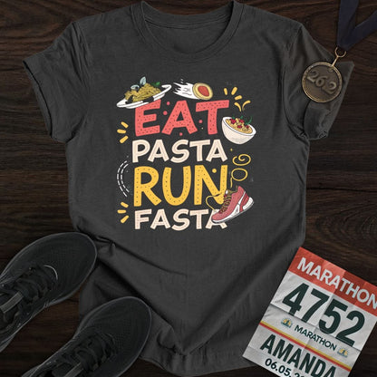 Printify T-Shirt Dark Heather / S Pasta or Fasta T-shirt