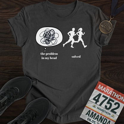 Printify T-Shirt Dark Heather / S Problem Solving Runner T-Shirt