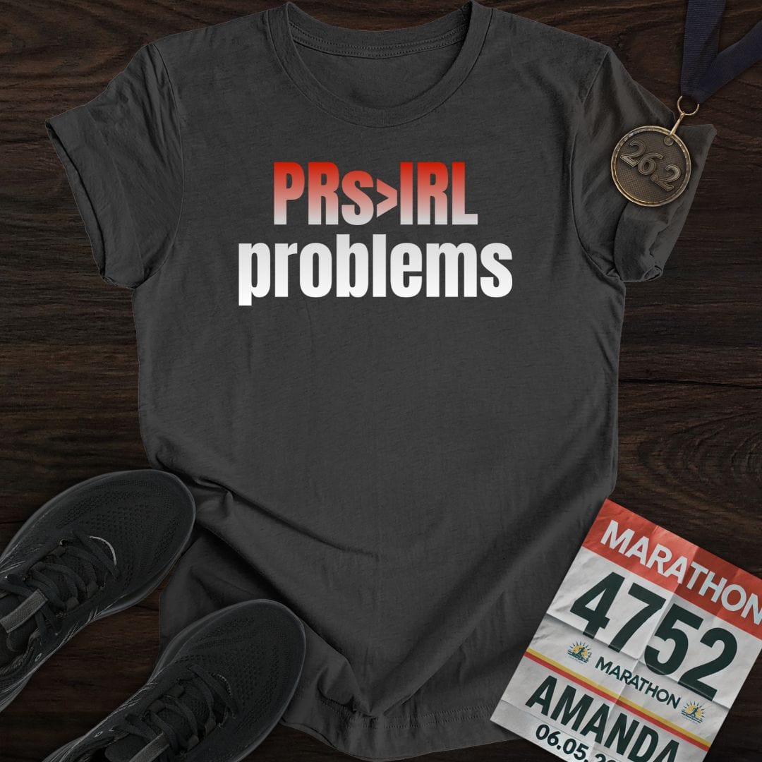 Printify T-Shirt Dark Heather / S PRs > IRL problems T-shirt