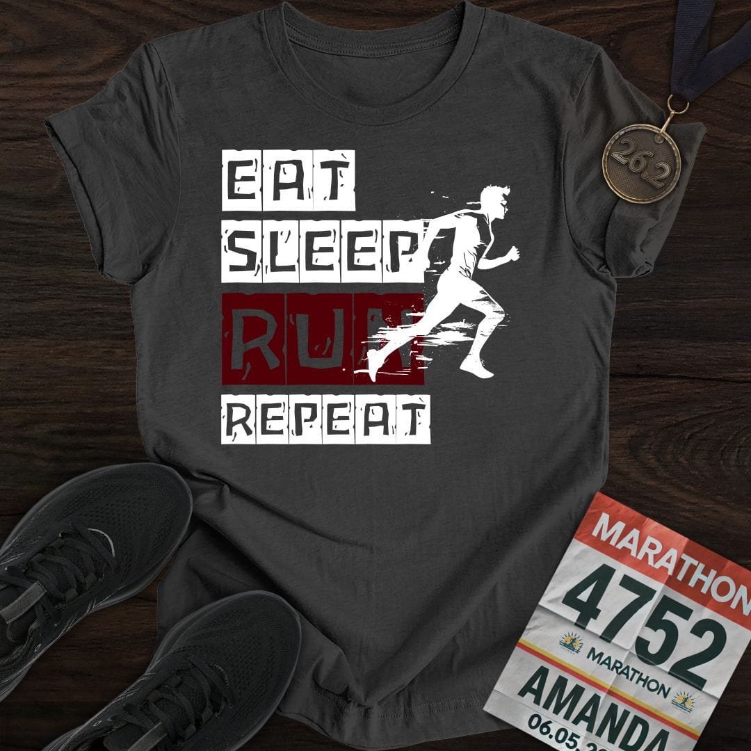 Printify T-Shirt Dark Heather / S Repeat Runner T-shirt
