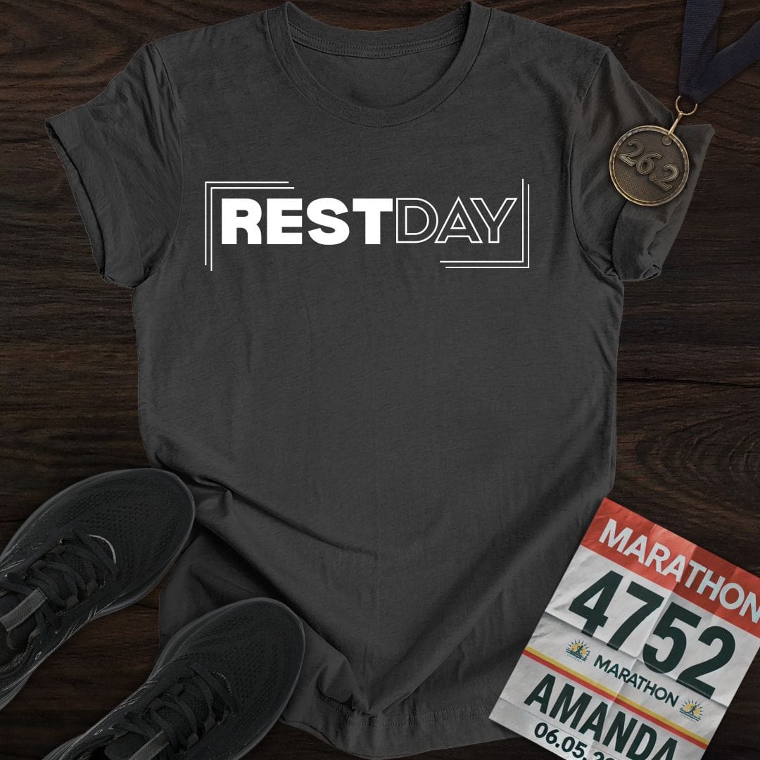 Printify T-Shirt Dark Heather / S Rest Day T-shirt