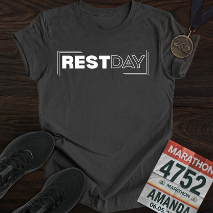 Printify T-Shirt Dark Heather / S Rest Day T-shirt