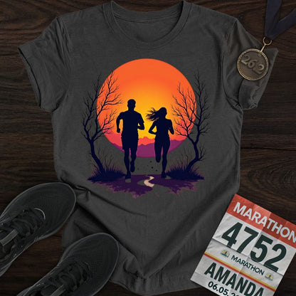 Printify T-Shirt Dark Heather / S Run In Nature T-shirt