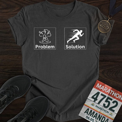 Printify T-Shirt Dark Heather / S Run to Resolve T-shirt