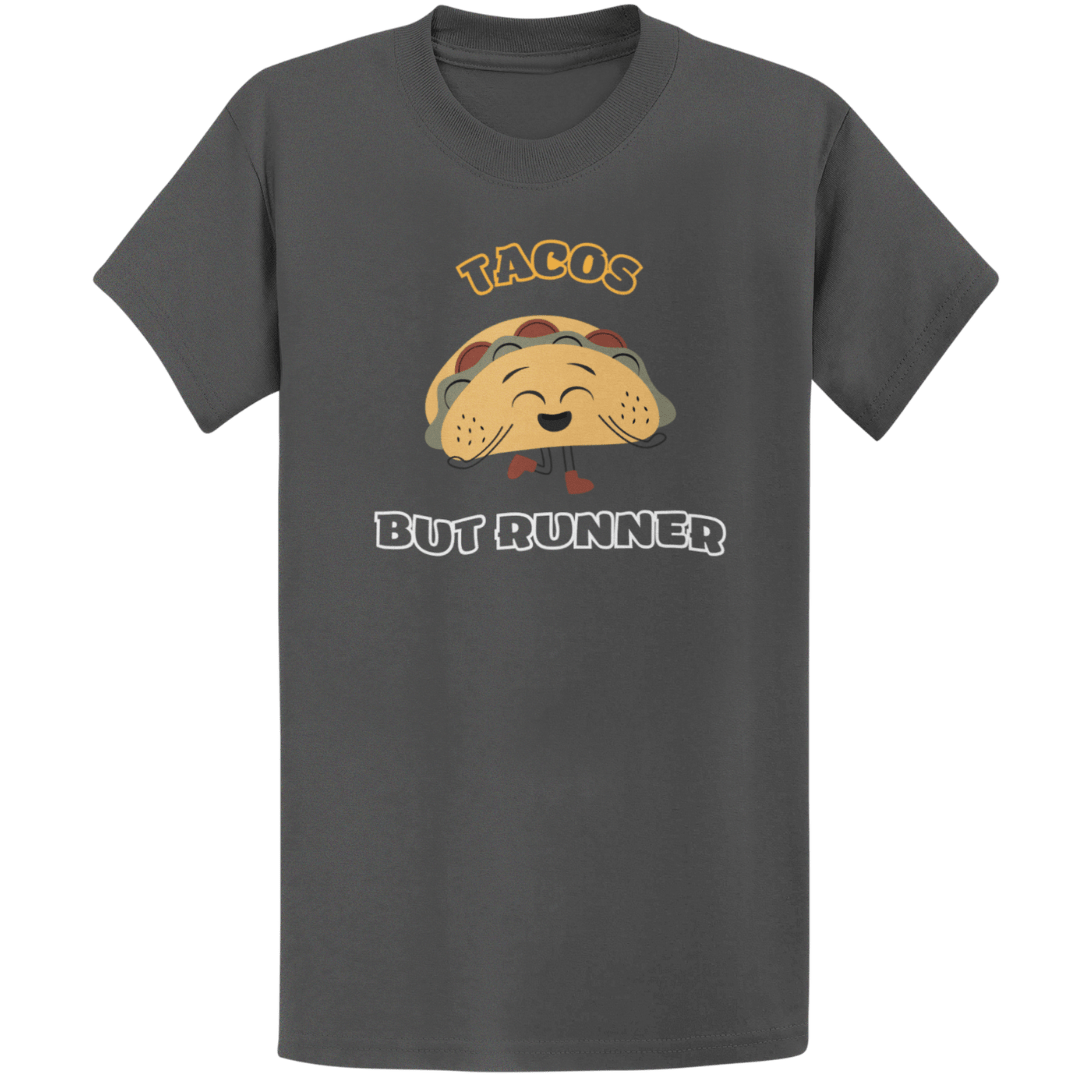 Printify T-Shirt Dark Heather / S Runner Tacos T-Shirt