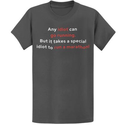 Printify T-Shirt Dark Heather / S Special Idiot Runner T-Shirt