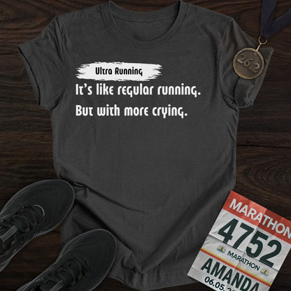 Printify T-Shirt Dark Heather / S Ultra Running T-Shirt