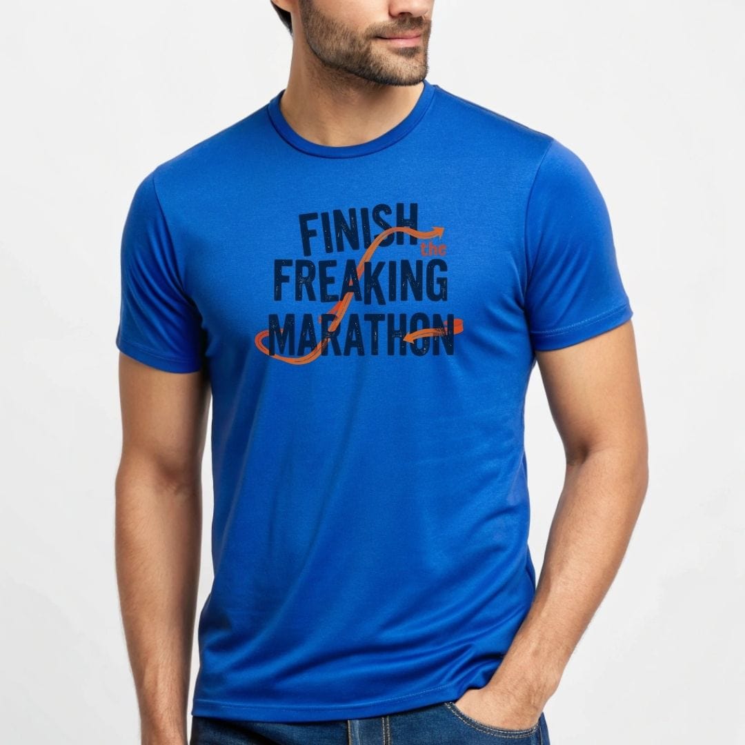Printify T-Shirt Finish The Freaking Marathon T-Shirt / Pro