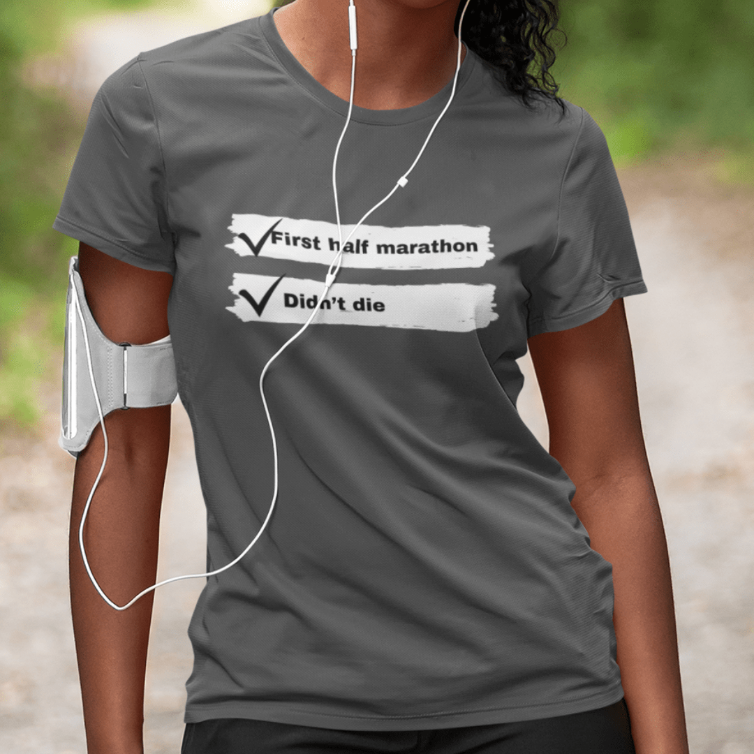 Printify T-Shirt First Half Marathon T-Shirt