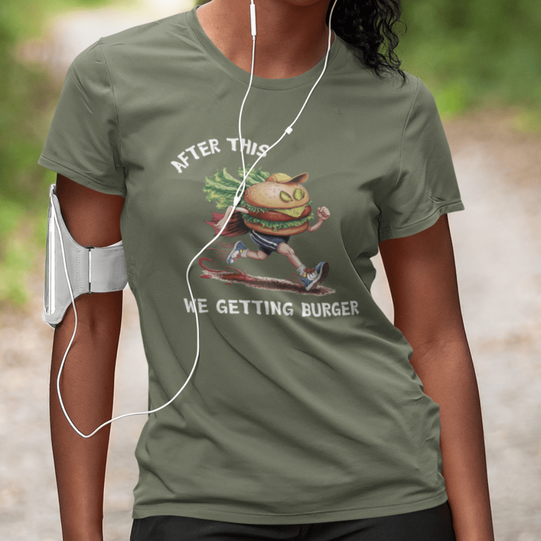 Printify T-Shirt Getting Burger T-Shirt