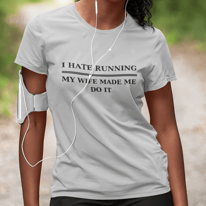 Printify T-Shirt Hate Running T-Shirt