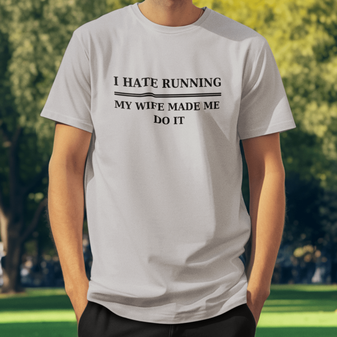 Printify T-Shirt Hate Running T-Shirt