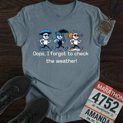 Printify T-Shirt Heather Indigo / S Forgot the Weather T-Shirt