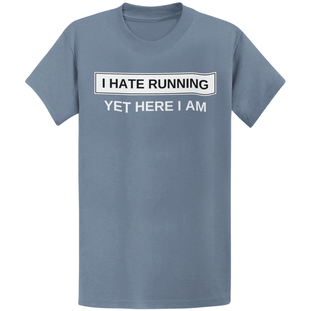 Printify T-Shirt Heather Indigo / S I Hate Running T-Shirt