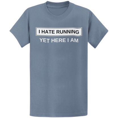 Printify T-Shirt Heather Indigo / S I Hate Running T-Shirt