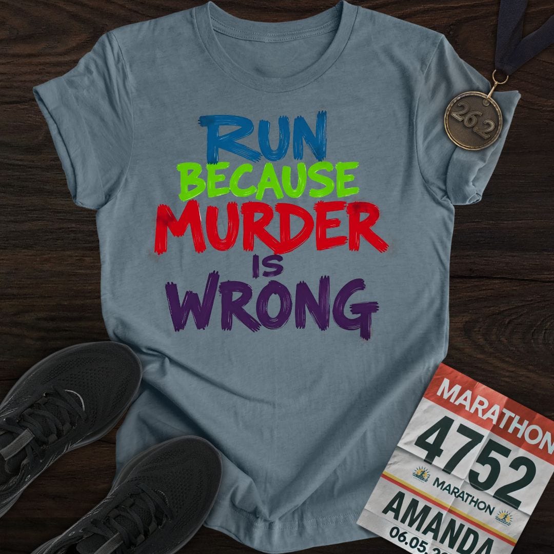 Printify T-Shirt Heather Indigo / S Miles Over Murder T-shirt