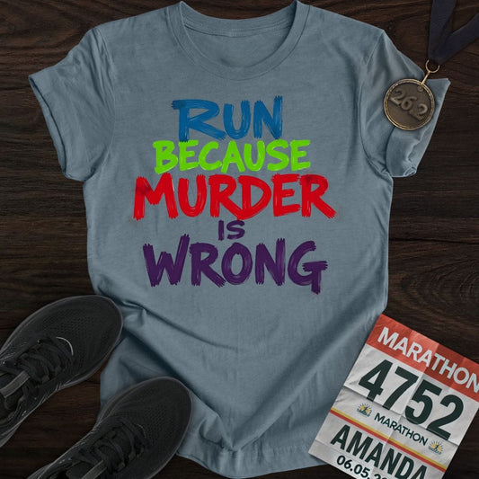 Printify T-Shirt Heather Indigo / S Miles Over Murder T-shirt