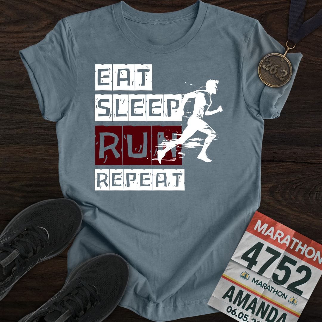 Printify T-Shirt Heather Indigo / S Repeat Runner T-shirt