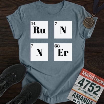 Printify T-Shirt Heather Indigo / S Runner Element Two T-Shirt