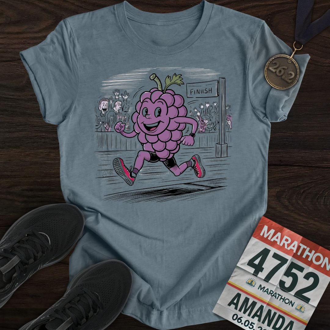 Printify T-Shirt Heather Indigo / S Running Grapes T-Shirt
