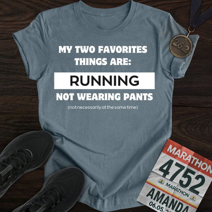 Printify T-Shirt Heather Indigo / S Running & Not Wearing Pants T-Shirt