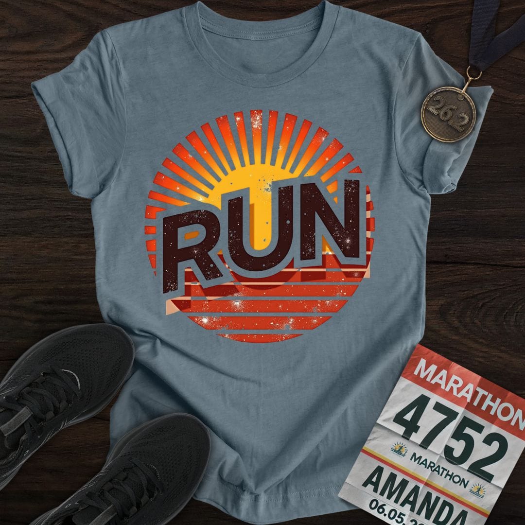 Printify T-Shirt Heather Indigo / S Runrise T-shirt