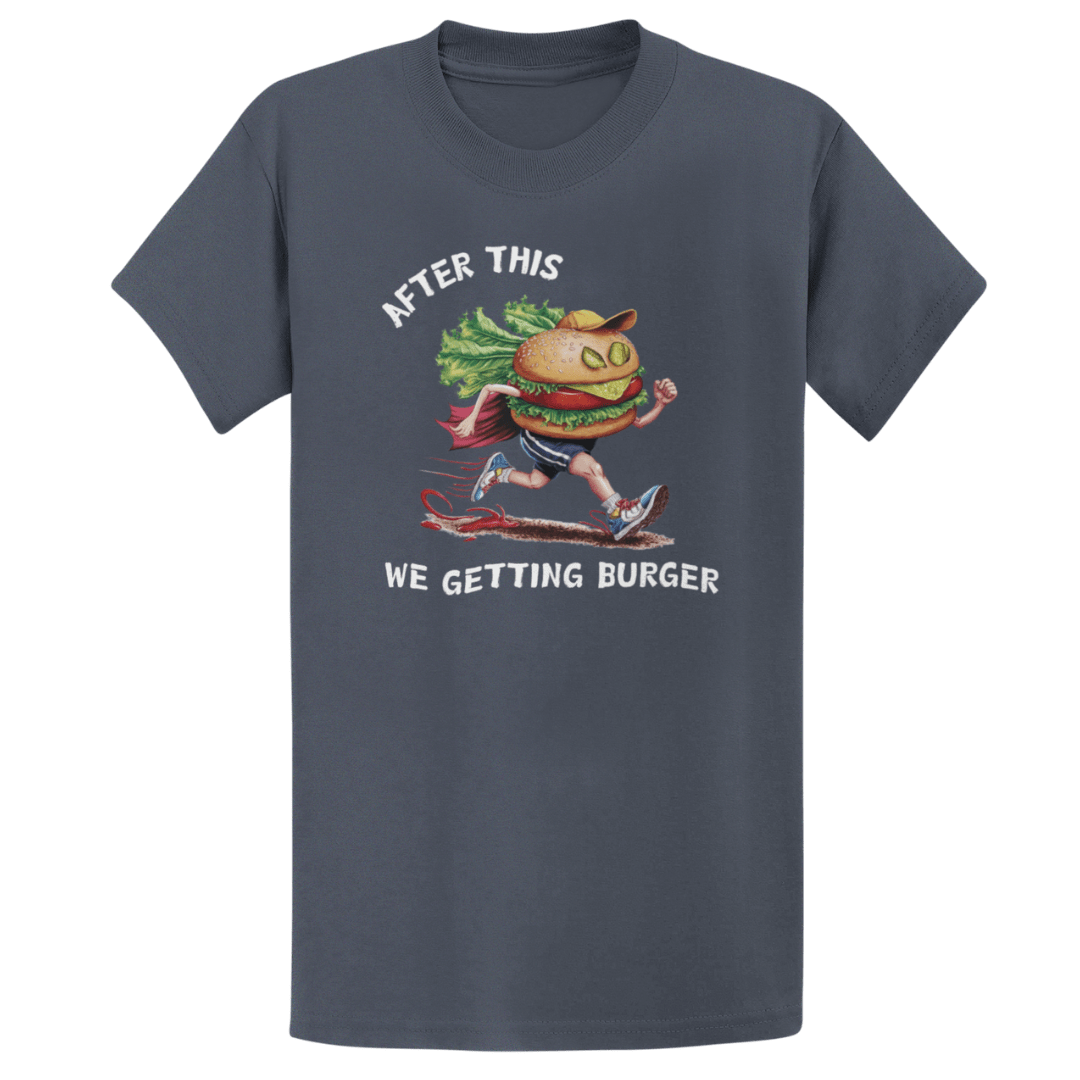 Printify T-Shirt Heather Navy / S Getting Burger T-Shirt