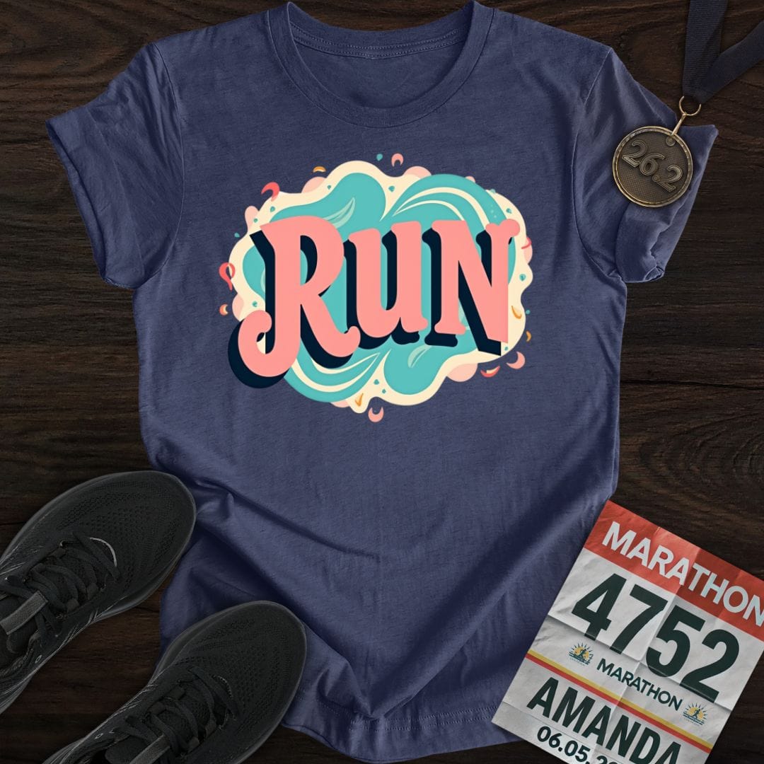Printify T-Shirt Heather Navy / S Groovy Run T-shirt