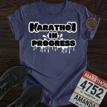Printify T-Shirt Heather Navy / S In Progress