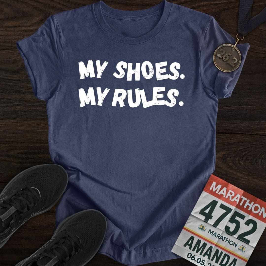 Printify T-Shirt Heather Navy / S My Shoes My Rules T-shirt