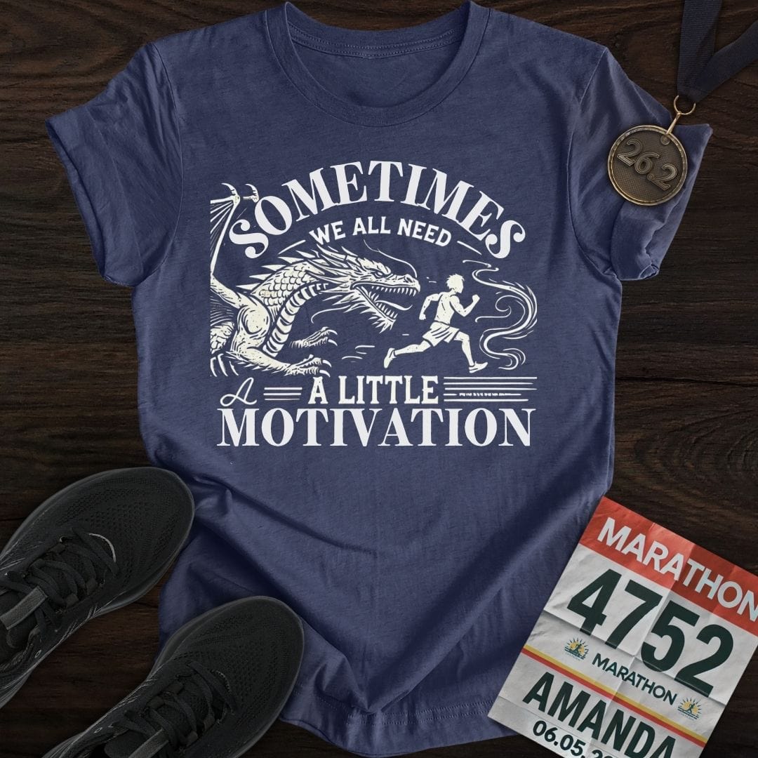 Printify T-Shirt Heather Navy / S Need a Little Motivation T-Shirt