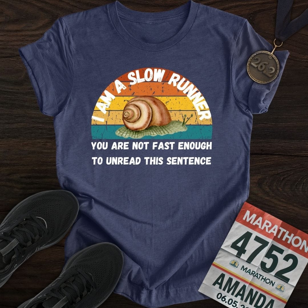 Printify T-Shirt Heather Navy / S Not Fast Enough T-shirt
