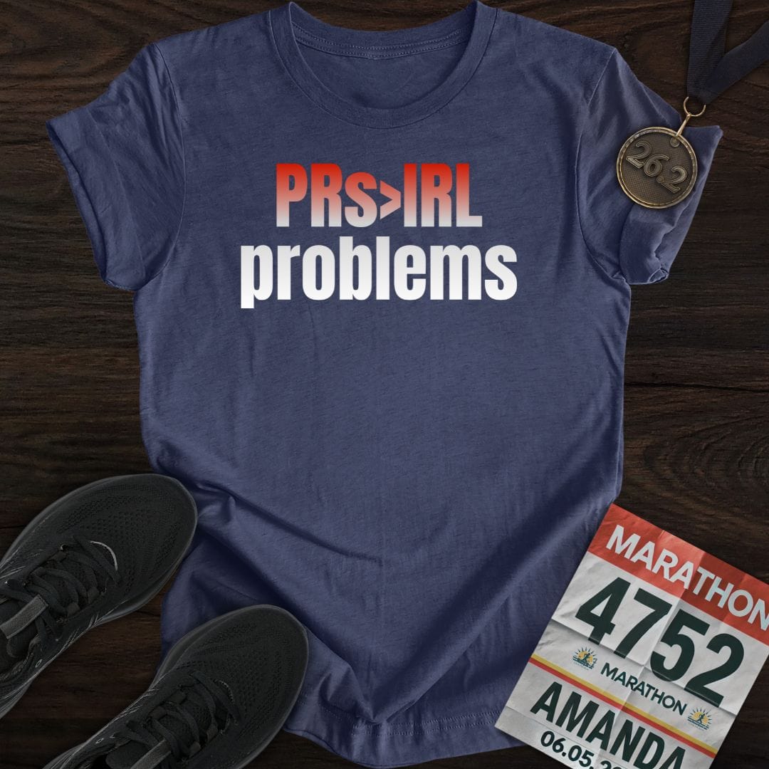 Printify T-Shirt Heather Navy / S PRs > IRL problems T-shirt