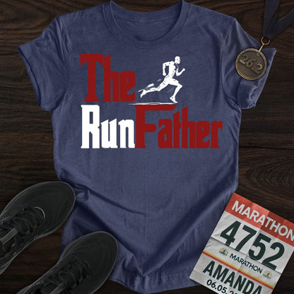 Printify T-Shirt Heather Navy / S Run Father Run!
