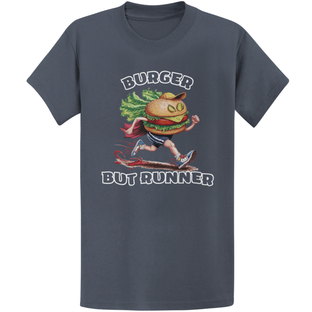 Printify T-Shirt Heather Navy / S Runner Burger T-Shirt