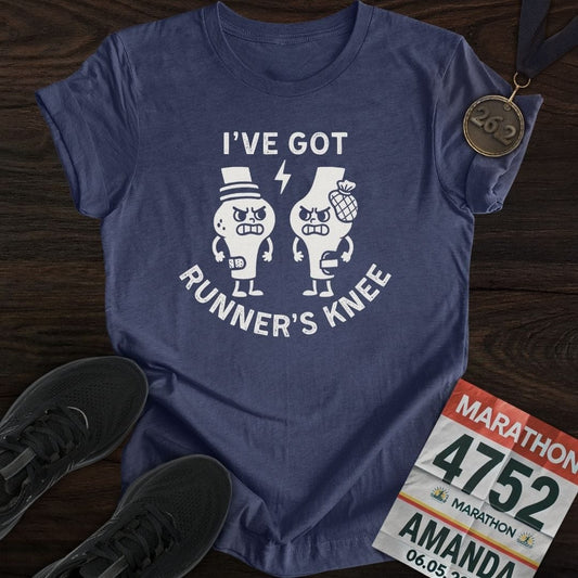 Printify T-Shirt Heather Navy / S Runner's Knee T-Shirt