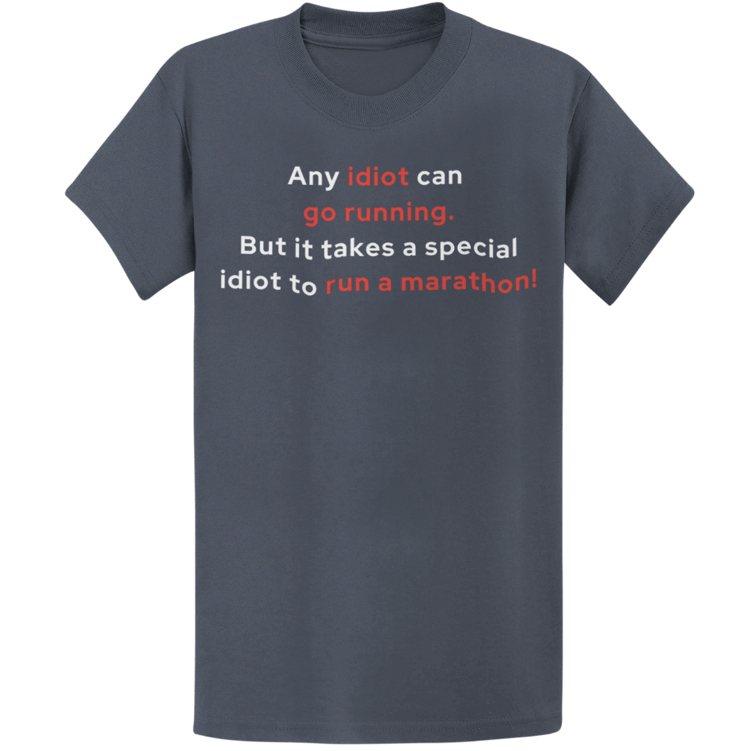 Printify T-Shirt Heather Navy / S Special Idiot Runner T-Shirt