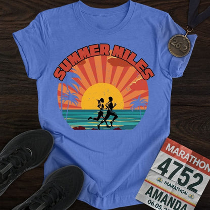 Printify T-Shirt Heather Navy / S Summer Miles T-shirt