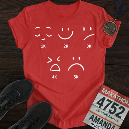 Printify T-Shirt Heather Red / S 5K Emotion Journey T-Shirt