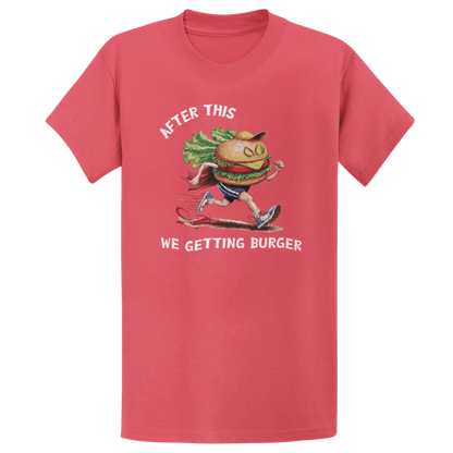 Printify T-Shirt Heather Red / S Getting Burger T-Shirt