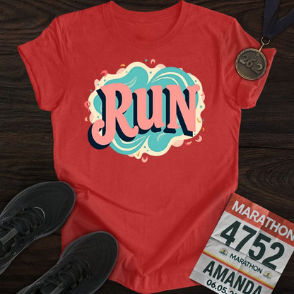 Printify T-Shirt Heather Red / S Groovy Run T-shirt