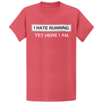 Printify T-Shirt Heather Red / S I Hate Running T-Shirt